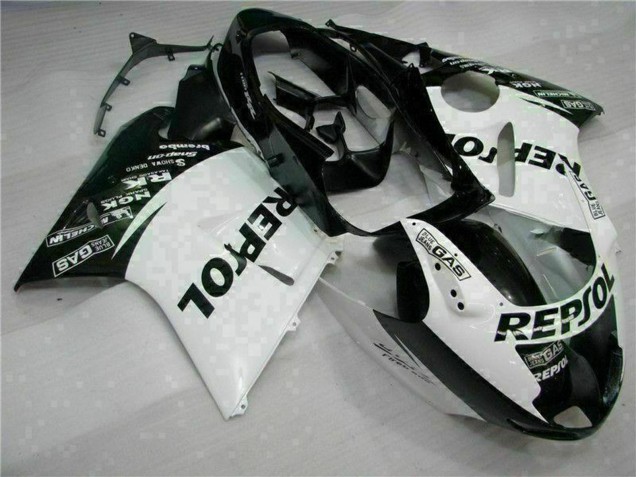 1996-2007 White Glossy Black Repsol Honda CBR1100XX Motorcycle Fairings UK Stores