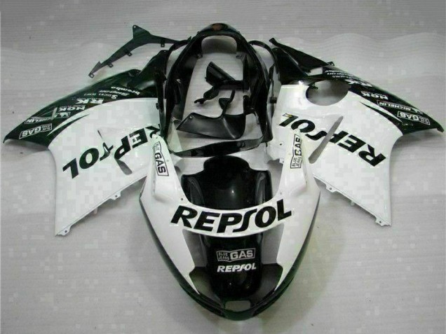 1996-2007 White Glossy Black Repsol Honda CBR1100XX Motorcycle Fairings UK Stores