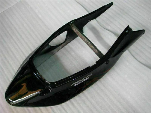 1996-2007 Glossy Black Red Flame Honda CBR1100XX Abs Motorcycle Fairing UK Stores