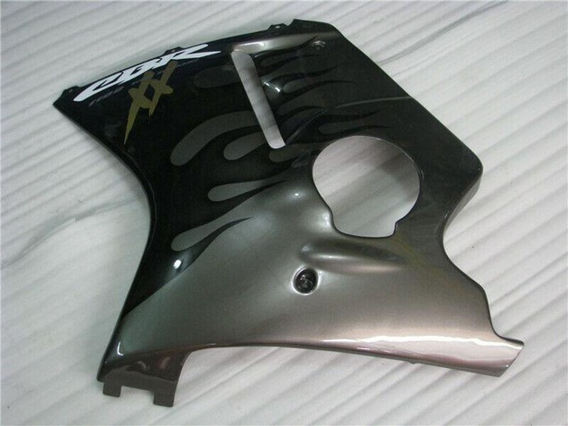 1996-2007 Glossy Black Silver Flame Honda CBR1100XX Motorcycle Fairings UK Stores