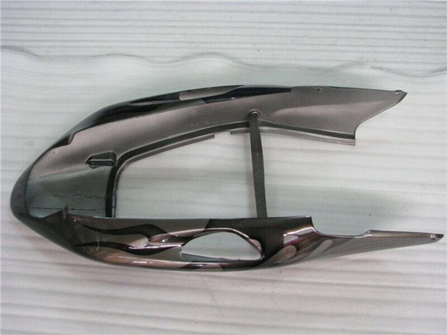 1996-2007 Glossy Black Silver Flame Honda CBR1100XX Motorcycle Fairings UK Stores