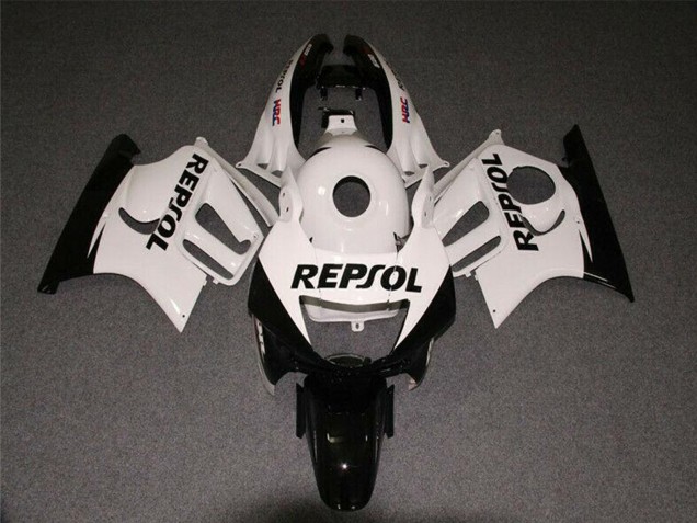 1997-1998 White Glossy Black Repsol Honda CBR600 F3 Motorcycle Fairings UK Stores