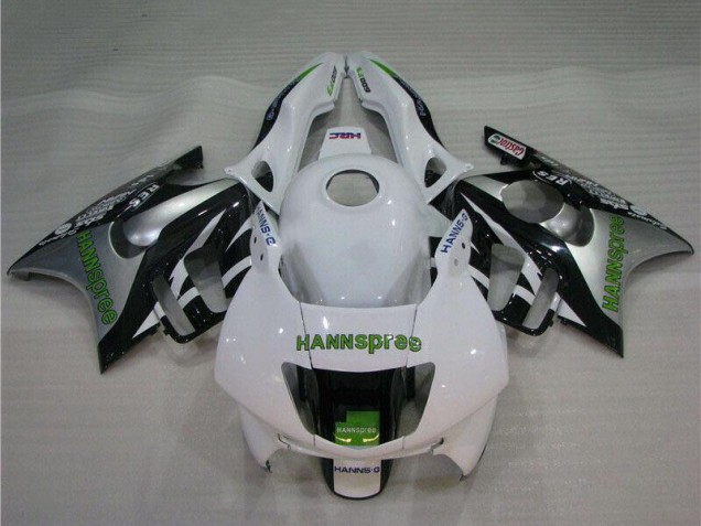 1995-1996 White Silver Green Hannspree Honda CBR600 F3 Motorcycle Fairings UK Stores
