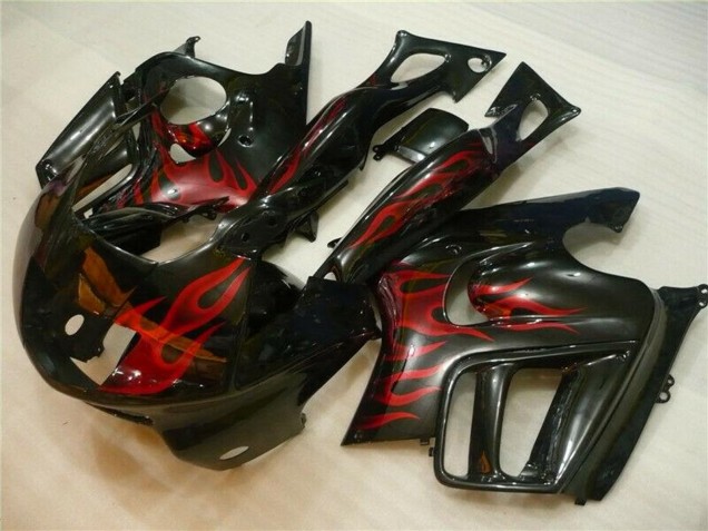 1995-1996 Glossy Black Red Flame Honda CBR600 F3 Motorcycle Fairings UK Stores