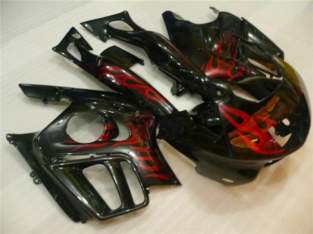 1995-1996 Glossy Black Red Flame Honda CBR600 F3 Motorcycle Fairings UK Stores