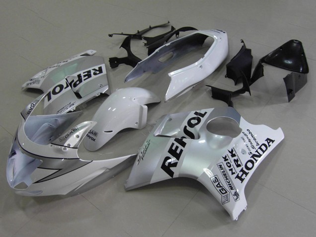 1996-2007 White Black Repsol Honda CBR1100XX Motorcycle Fairings UK Stores