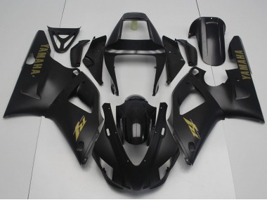 1998-1999 Glossy Black Matte Black Gold Yamaha YZF R1 Motorcycle Fairings UK Stores