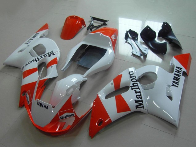 1998-2002 White Red Marlboro Yamaha YZF R6 Motorcycle Fairings UK Stores