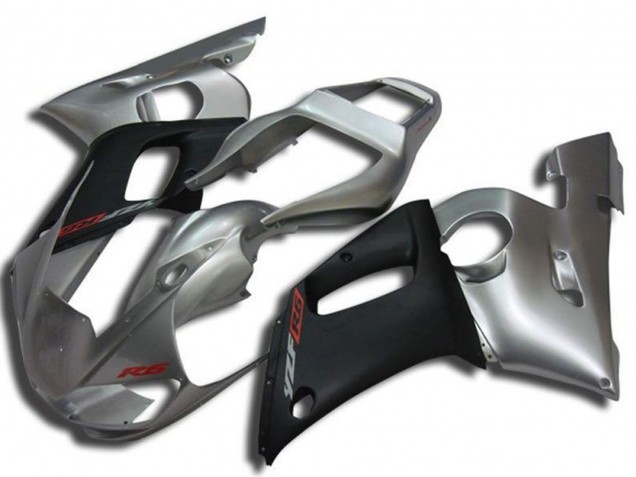 1998-2002 Silver Matte Black Red Decal Yamaha YZF R6 Motorcycle Fairings UK Stores