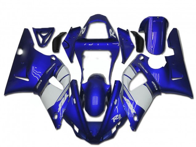 2000-2001 Blue White Yamaha YZF R1 Motorcycle Fairing UK Stores