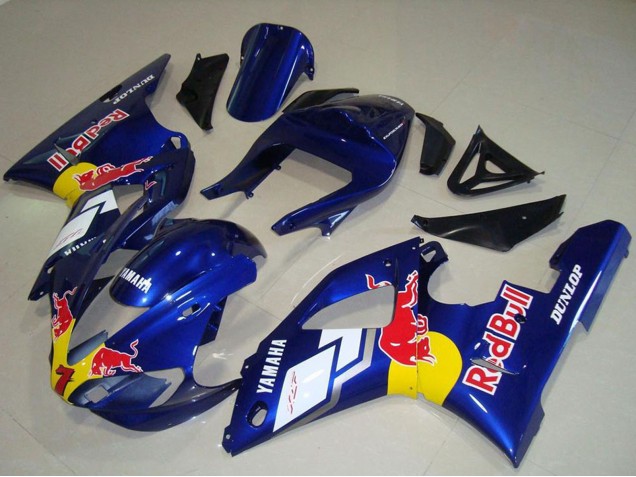 2000-2001 Blue White Yellow Red Bull Yamaha YZF R1 Motorcycle Fairings UK Stores