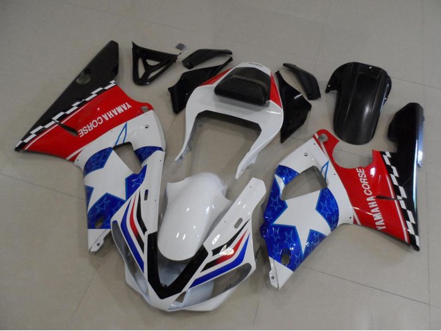 2000-2001 White Red Blue Black Corse Yamaha YZF R1 Motorcycle Fairings UK Stores