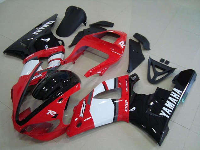 2000-2001 Red White Glossy Black Yamaha YZF R1 Motorcycle Fairings UK Stores