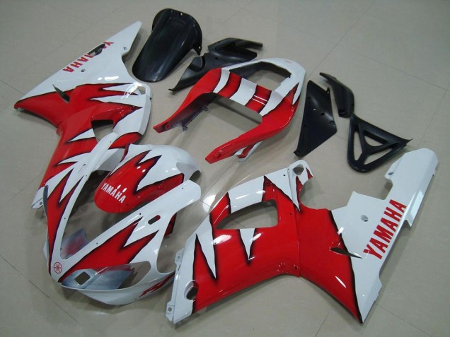 2000-2001 White Red Yamaha YZF R1 Motorcycle Fairings UK Stores
