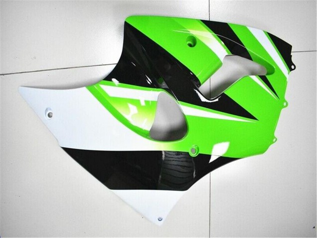2000-2002 Green White Black Kawasaki ZX6R Motorcycle Fairing Kits UK Stores