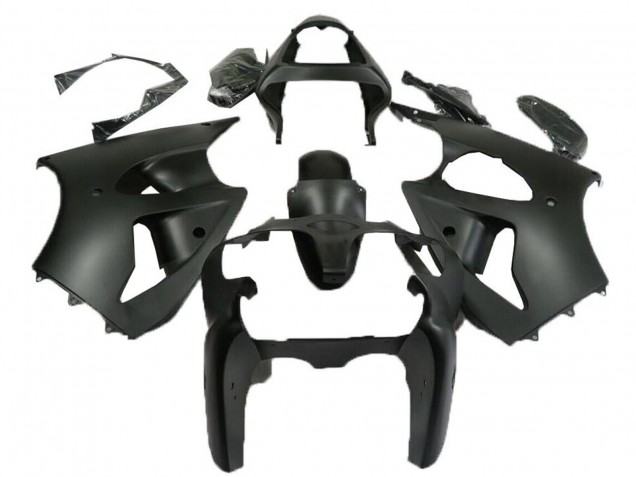 2000-2002 Matte Black Kawasaki ZX6R Motorcycle Fairings UK Stores