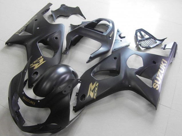2000-2002 Matte Black Gold Decal Suzuki GSXR 1000 Motorcycle Fairings UK Stores
