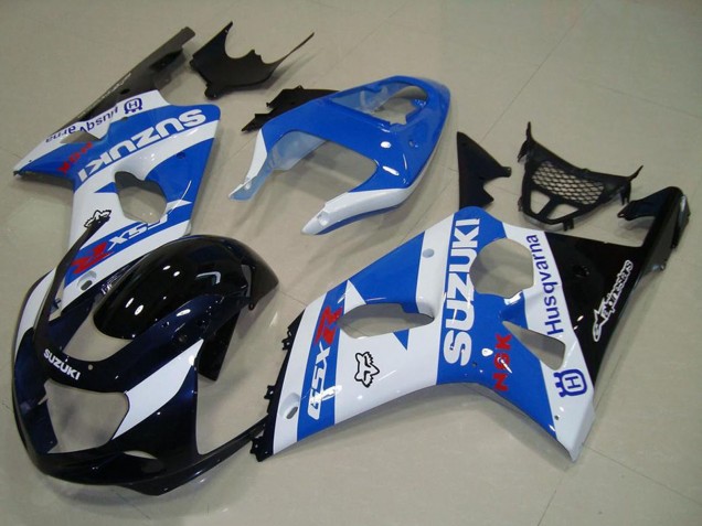 2000-2002 White Blue Glossy Black Suzuki GSXR 1000 Motorcycle Fairings UK Stores
