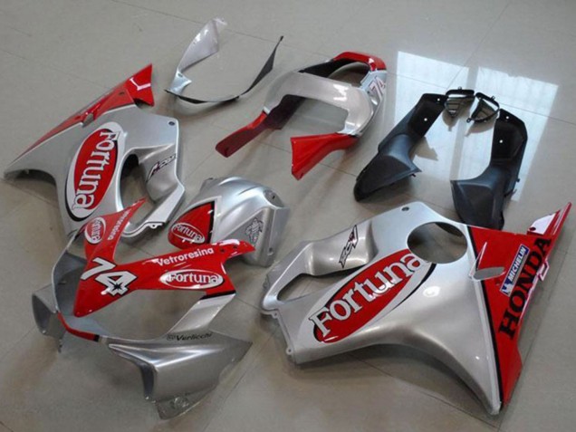 2000-2006 Silver Red Fortuna 74 Honda VTR1000 Motorcycle Fairings UK Stores