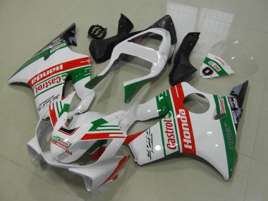2001-2003 White Red Green Castrol Honda CBR600 F4i Motorcycle Fairings UK Stores