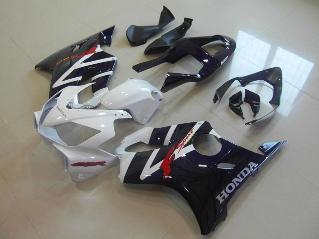 2001-2003 White Glossy Black F Sport Honda CBR600 F4i Motorcycle Fairings UK Stores