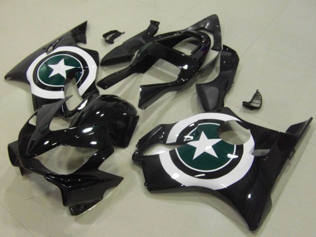 2001-2003 White Glossy Black Star Honda CBR600 F4i Motorcycle Fairings UK Stores