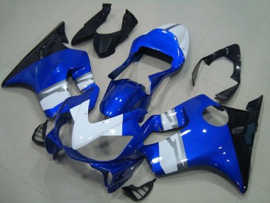 2001-2003 White Blue Glossy Black Honda CBR600 F4i Motorcycle Fairings UK Stores