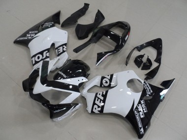 2001-2003 White Glossy Black Repsol Honda CBR600 F4i Motorcycle Fairings UK Stores