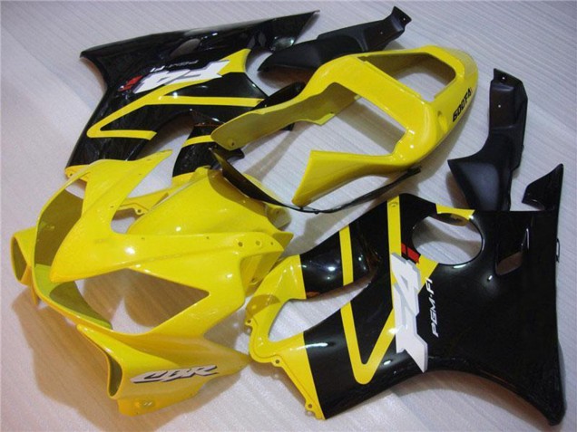 2001-2003 Yellow Glossy Black Honda CBR600 F4i Motorcycle Fairing UK Stores