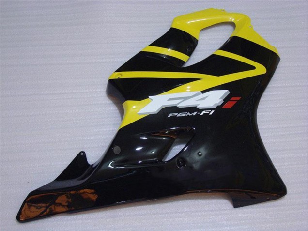2001-2003 Yellow Glossy Black Honda CBR600 F4i Motorcycle Fairing UK Stores