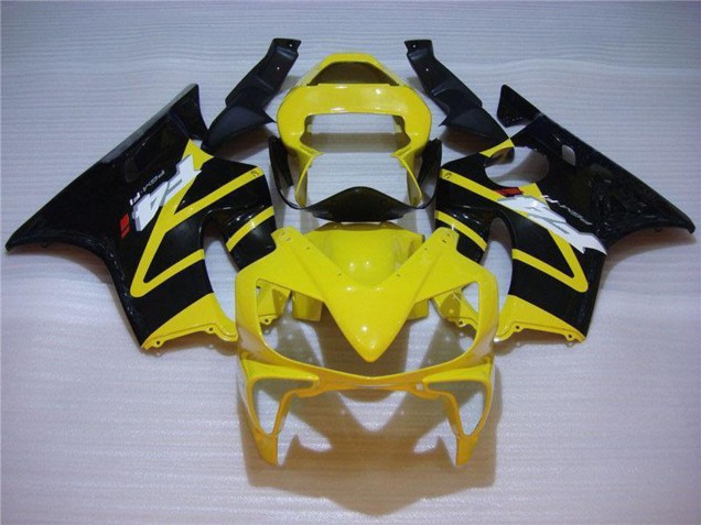 2001-2003 Yellow Glossy Black Honda CBR600 F4i Motorcycle Fairing UK Stores