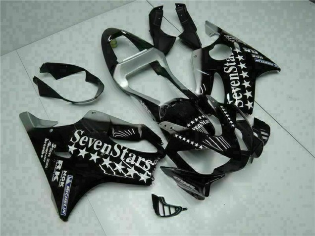 2001-2003 Glossy Black Silver SevenStars Honda CBR600 F4i Motorcycle Fairings UK Stores
