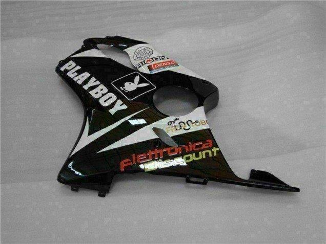 2001-2003 White Yellow Glossy Black Playboy Honda CBR600 F4i Motorcycle Fairings UK Stores