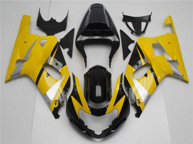 2001-2003 Yellow Silver Glossy Black Suzuki GSXR 600/750 Motorcycle Fairings UK Stores