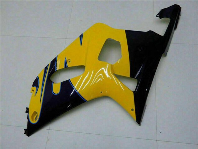2001-2003 Yellow Dark Blue Glossy Black Suzuki GSXR 600/750 Motorcycle Fairings UK Stores