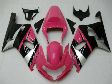 2001-2003 Pink Silver Glossy Black Suzuki GSXR 600/750 Motorcycle Fairings UK Stores
