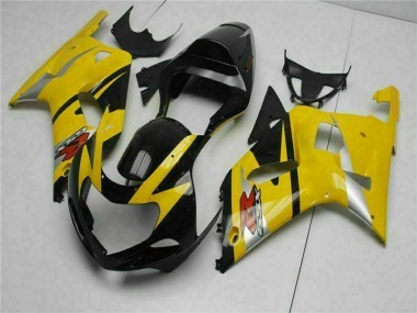 2001-2003 Yellow Black Suzuki GSXR 600/750 Motorcycle Fairings UK Stores