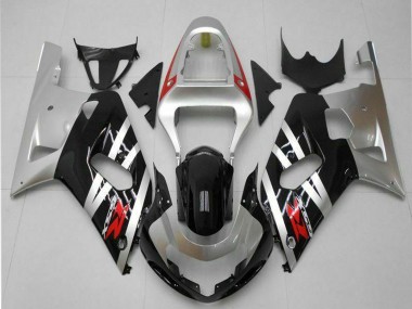 2001-2003 Silver Glossy Black Red Suzuki GSXR 600/750 Motorcycle Fairings UK Stores