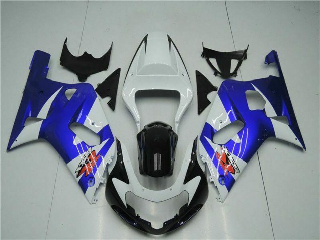2001-2003 White Blue Black Suzuki GSXR 600/750 Motorcycle Fairings UK Stores