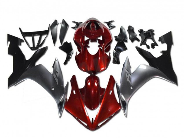 2002-2003 Red Silver Black Yamaha YZF R1 Motorcycle Fairings UK Stores