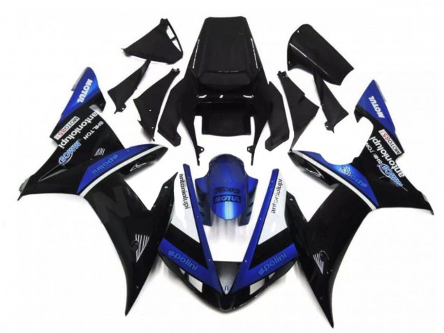 2002-2003 Black White Blue Yamaha YZF R1 Motorcycle Fairings UK Stores