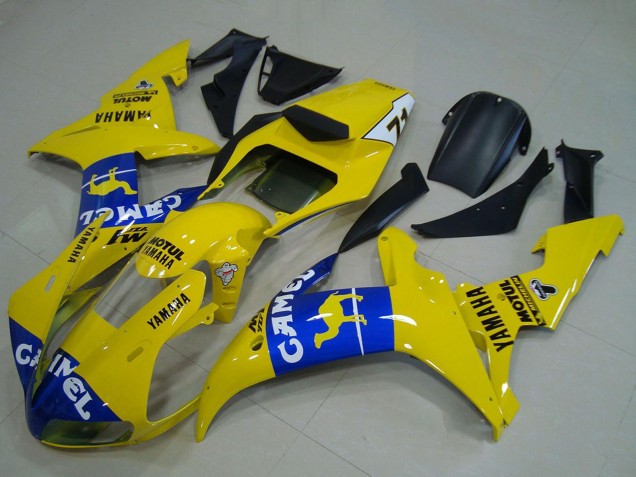 2002-2003 Yellow Blue Camel Motul Yamaha YZF R1 Motorcycle Fairings UK Stores
