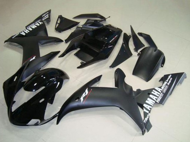 2002-2003 Glossy Black Matte Black White Decals Yamaha YZF R1 Motorcycle Fairings UK Stores