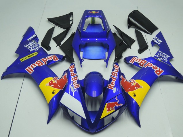 2002-2003 Blue Yellow Red Bull Yamaha YZF R1 Motorcycle Fairings UK Stores