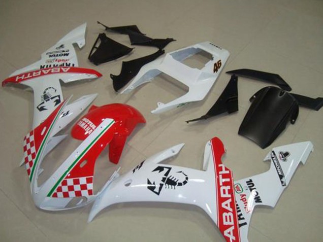 2002-2003 White Red Green Abarth Motul Michelin Yamaha YZF R1 Motorcycle Fairings UK Stores