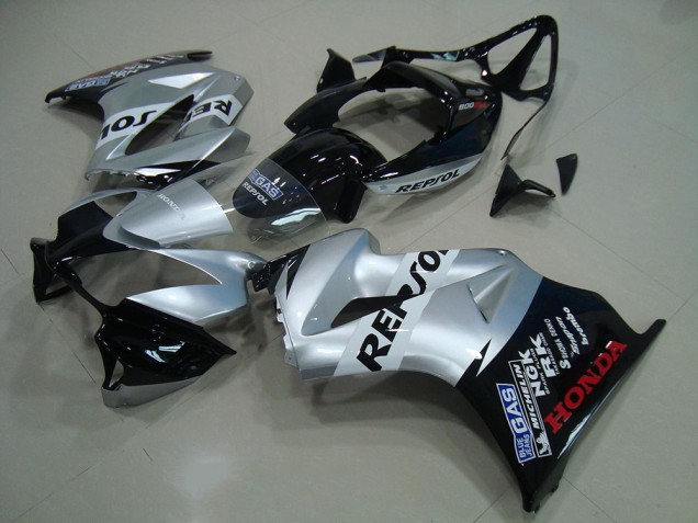 2002-2013 Silver Glossy Black Repsol Honda VFR 800 Motorcycle Fairing UK Stores
