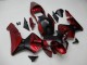 2003-2004 Red Matte Black Stripe Honda CBR600RR Motorcycle Fairings UK Stores