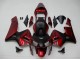 2003-2004 Red Matte Black Stripe Honda CBR600RR Motorcycle Fairings UK Stores