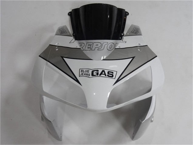 2003-2004 White Silver Black Repsol Honda CBR600RR Motorcycle Fairing UK Stores