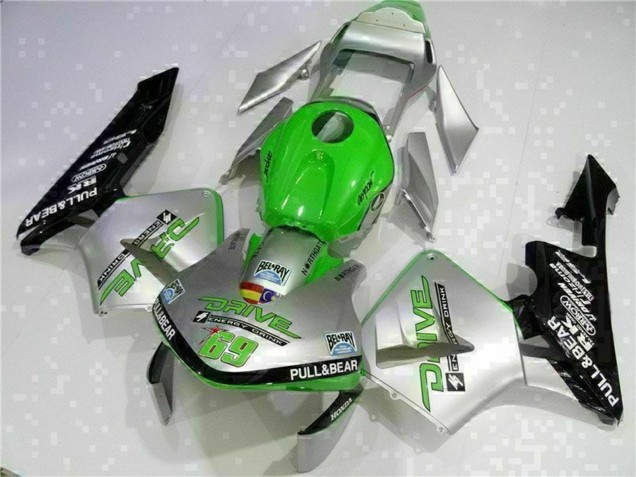 2003-2004 Silver Green Glossy Black Honda CBR600RR Motorcycle Fairing UK Stores